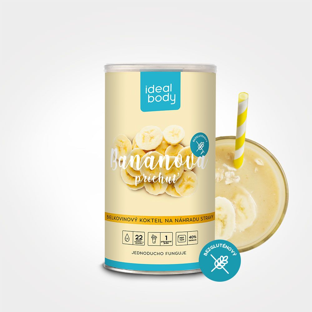 BANÁNOVÝ IdealBody® bielkovinový koktejlový prášok