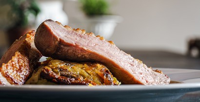 Kassler in Apfel-Senf-Sauce